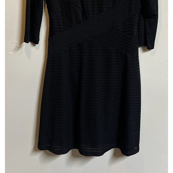 Sami & Dani Classic Black Sheer Stretch Sheath Cocktail Dress Sz 12 Size Medium - Picture 2 of 9